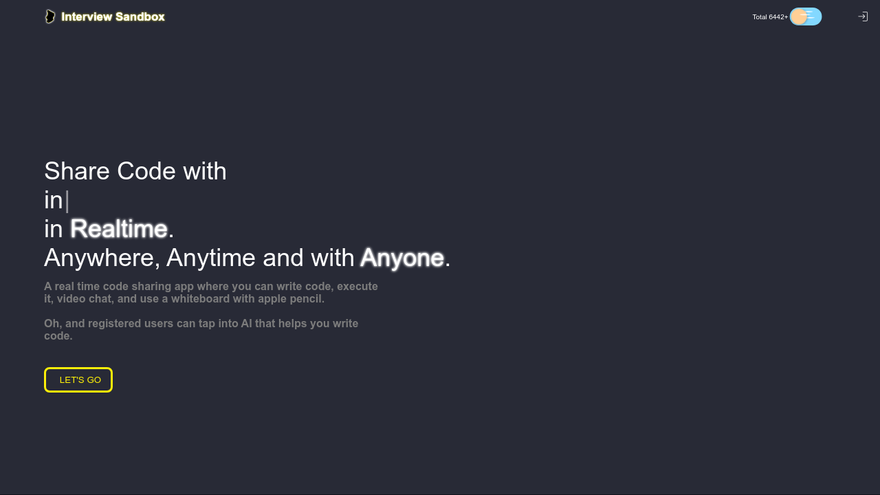 InterviewSandbox screenshot