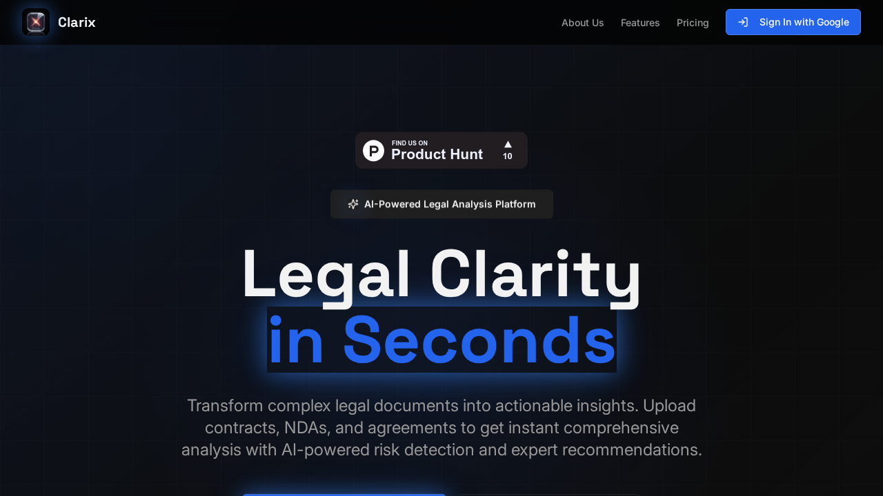 Clarix - AI Document Analyzer screenshot