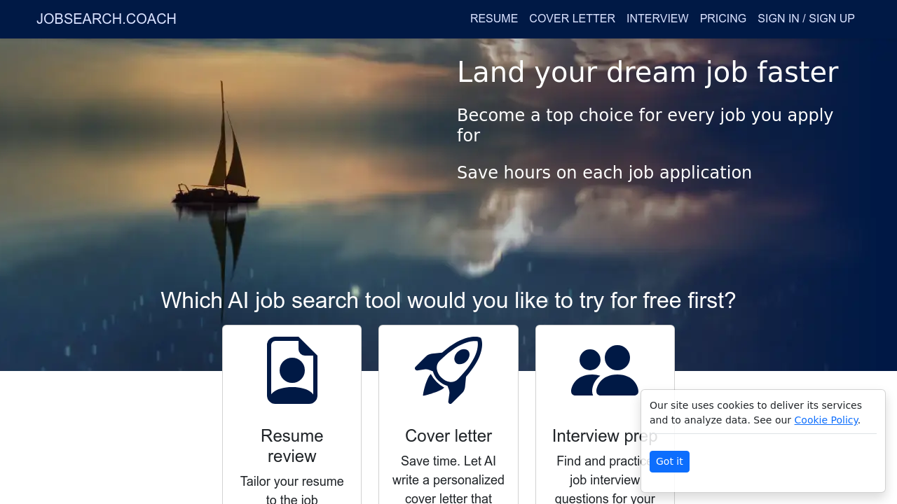 JobSearch.coach screenshot