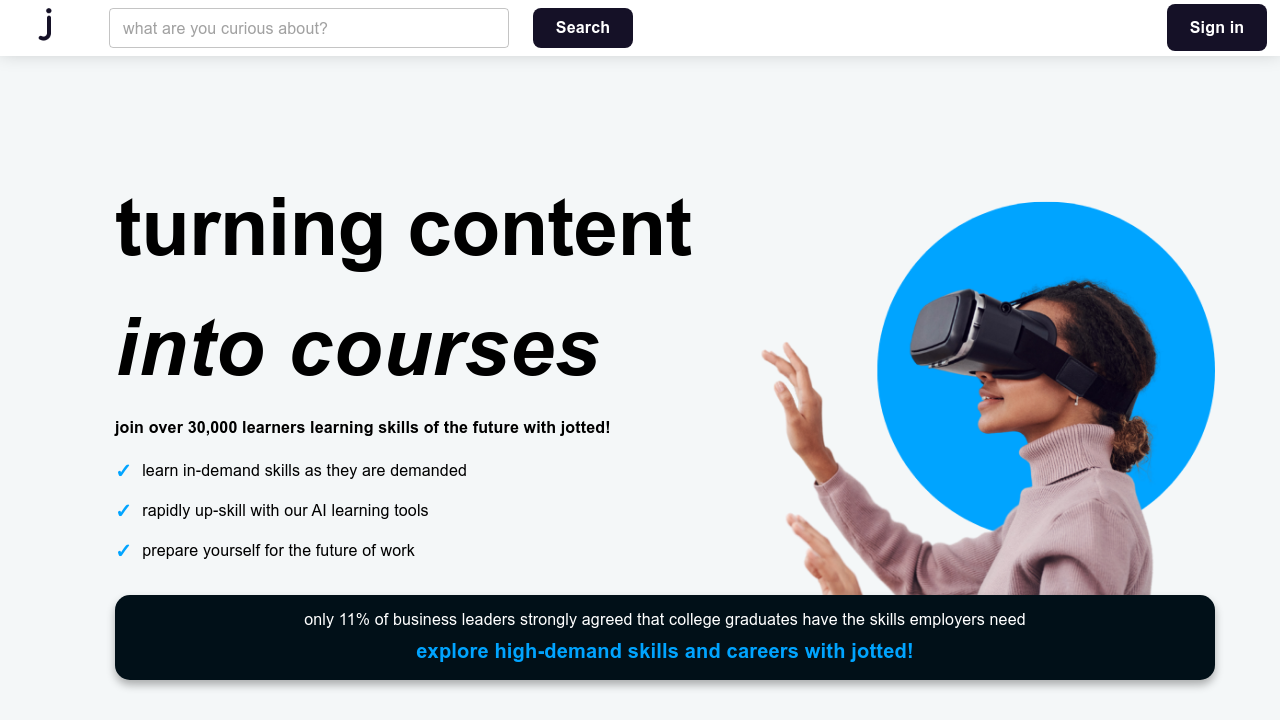 jotted.page screenshot