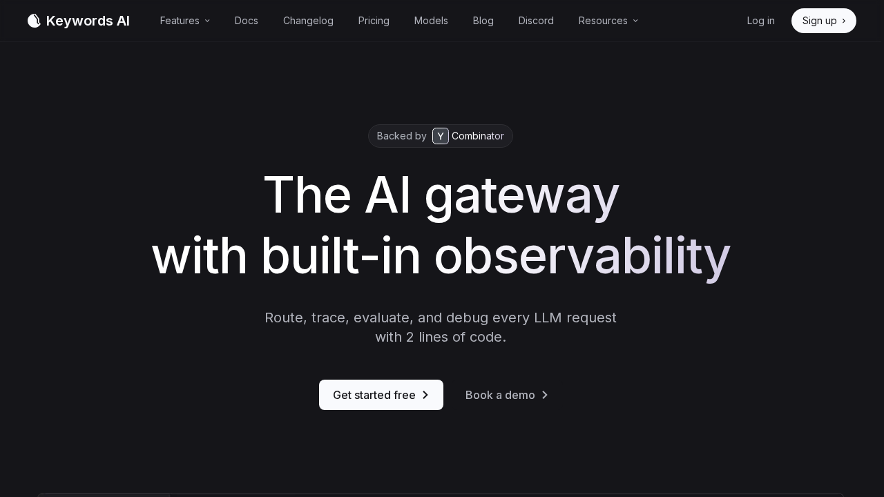 KeywordsAI screenshot