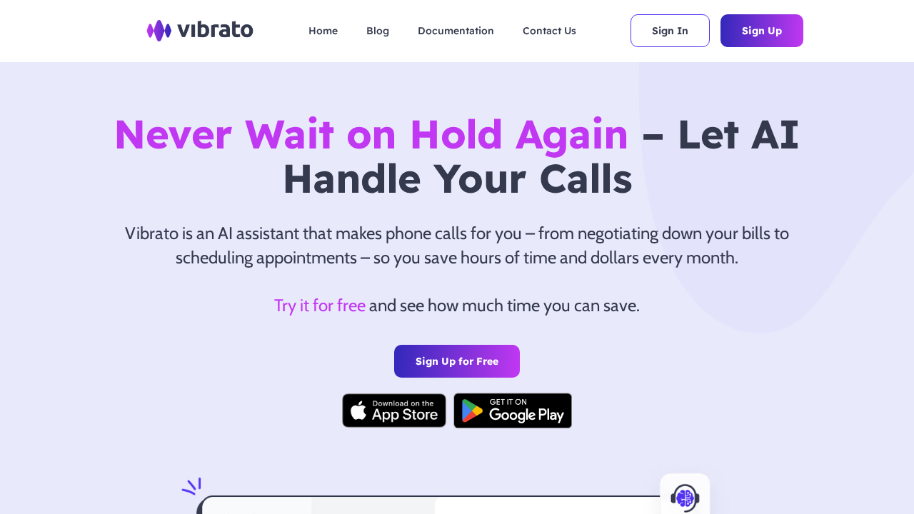 Vibrato screenshot