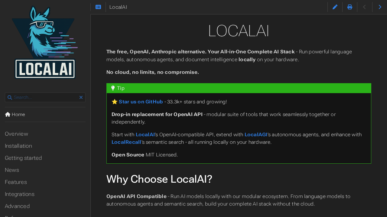 LocalAI screenshot