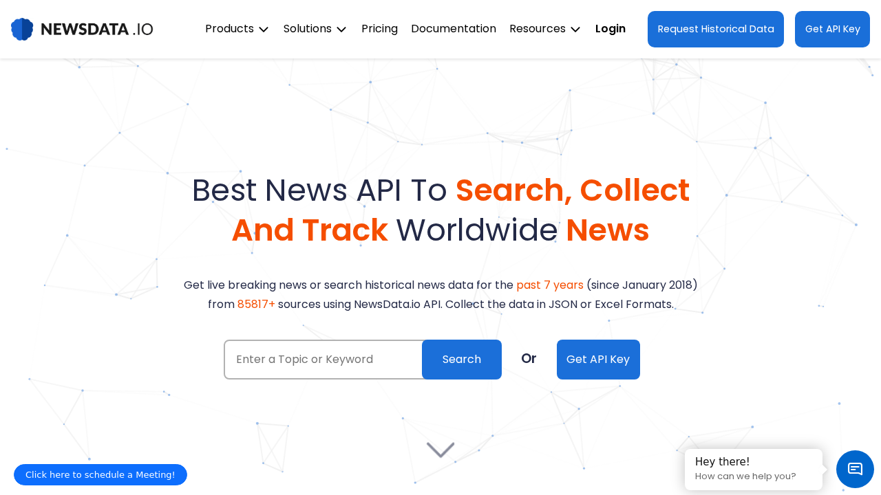 newsdata.io screenshot