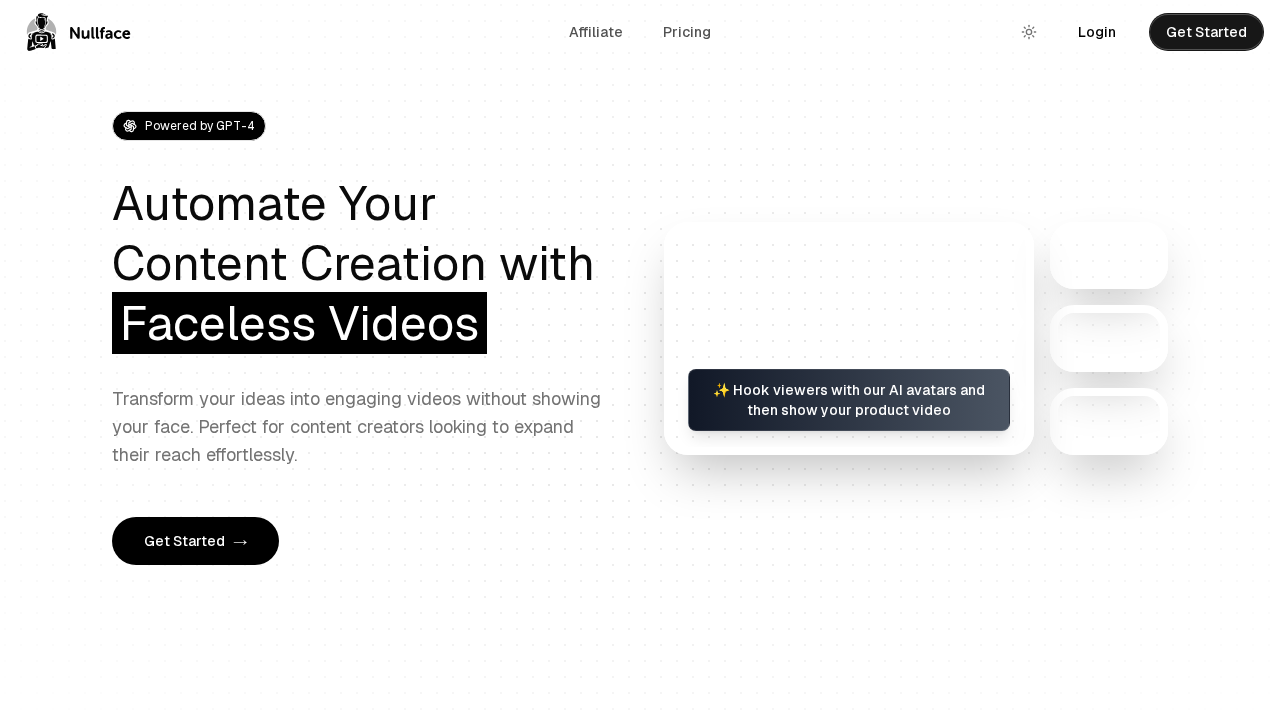 Nullface AI screenshot