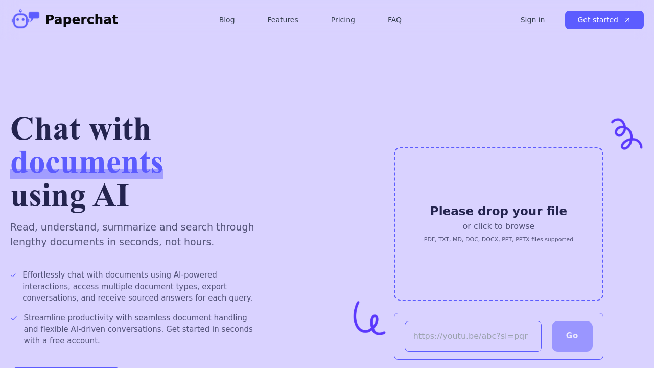 Paperchat.io screenshot