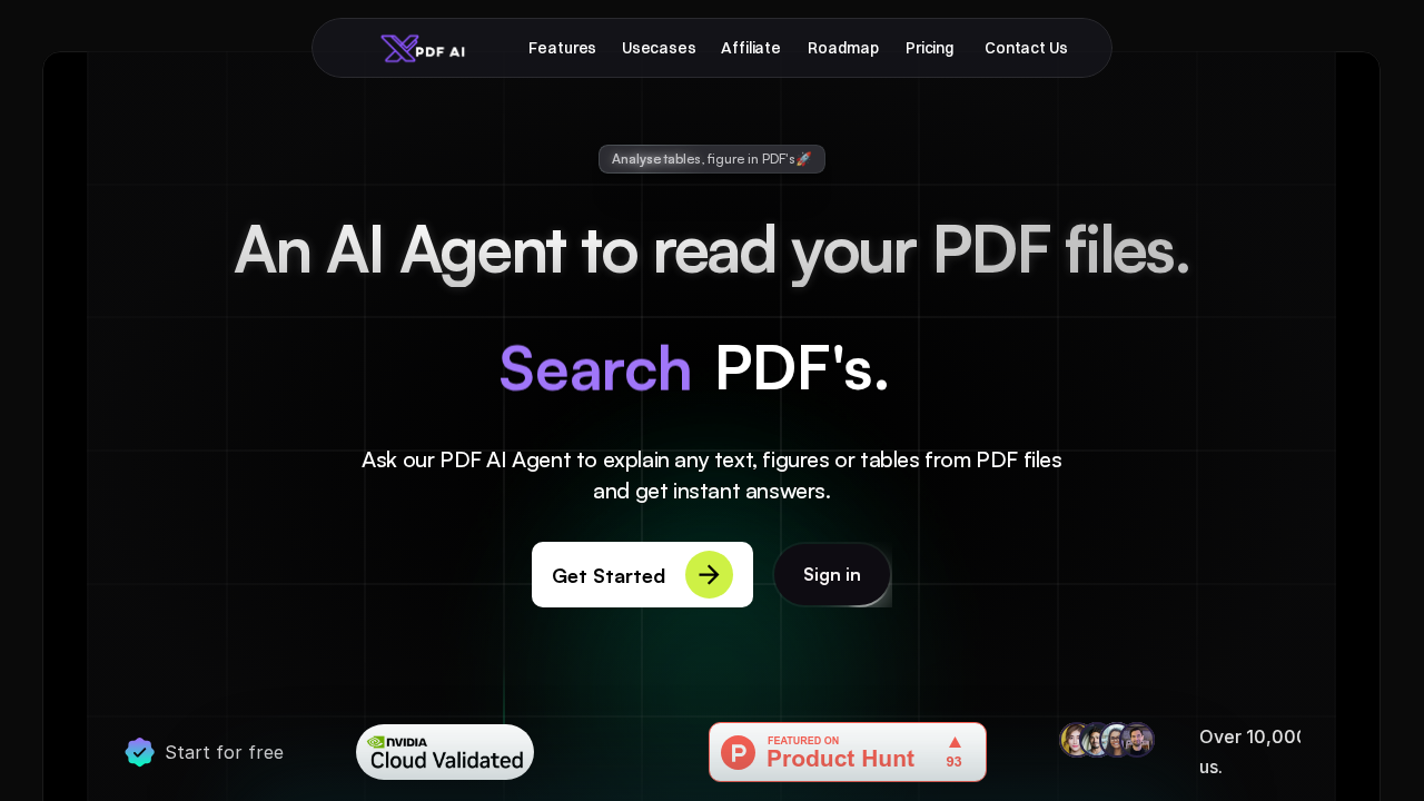PDFchat.in screenshot