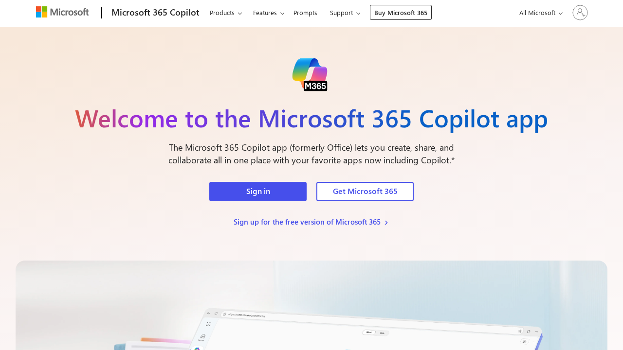 Microsoft 365 Copilot screenshot