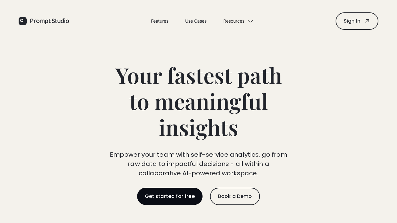 Prompt Studio screenshot