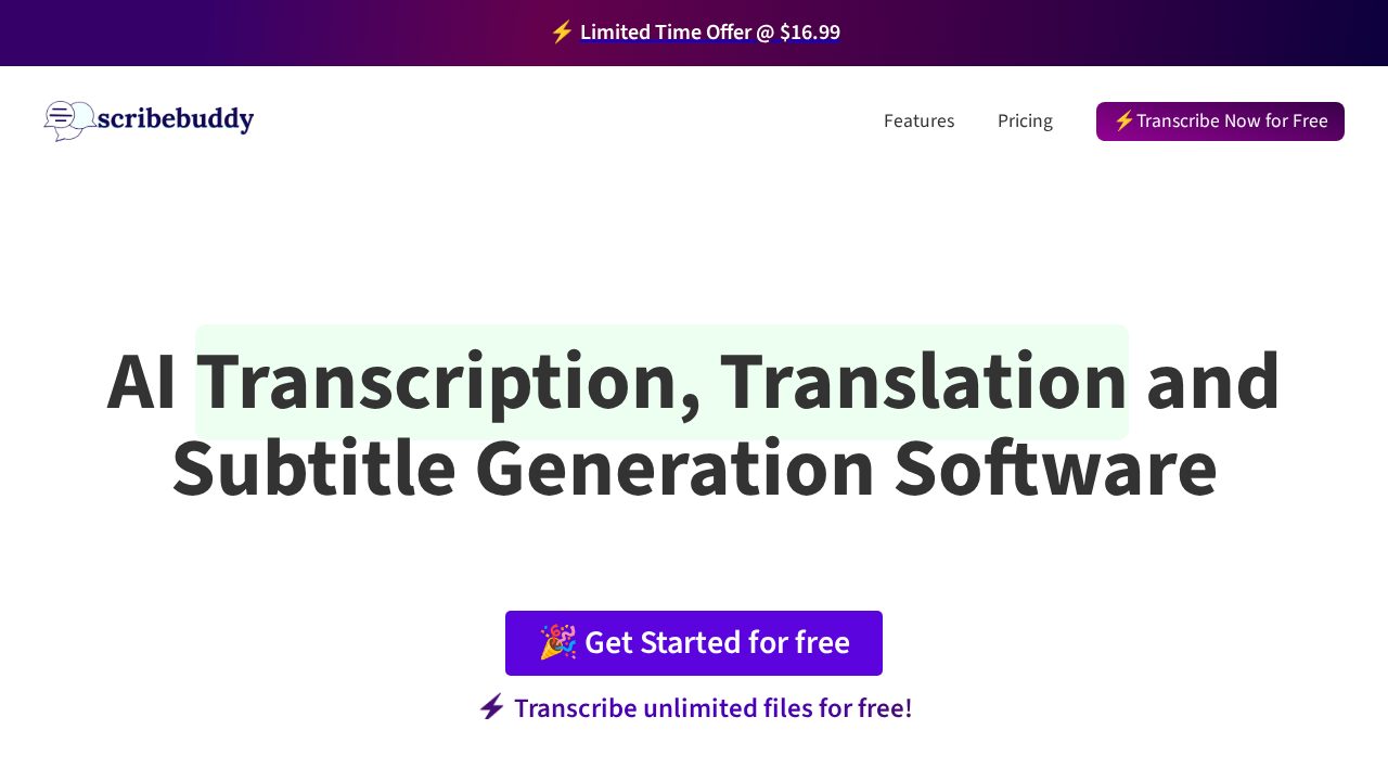 Scribebuddy screenshot