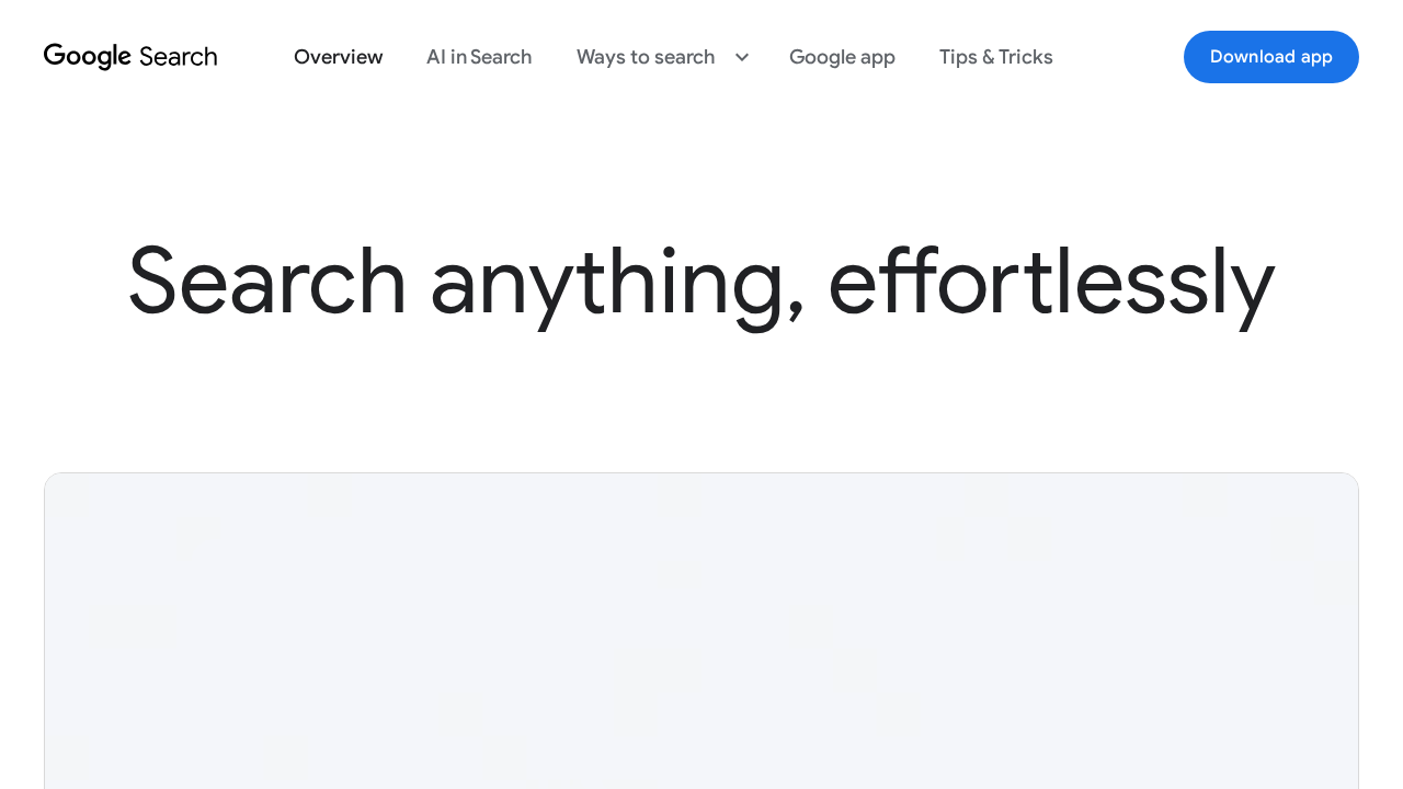 search.google screenshot