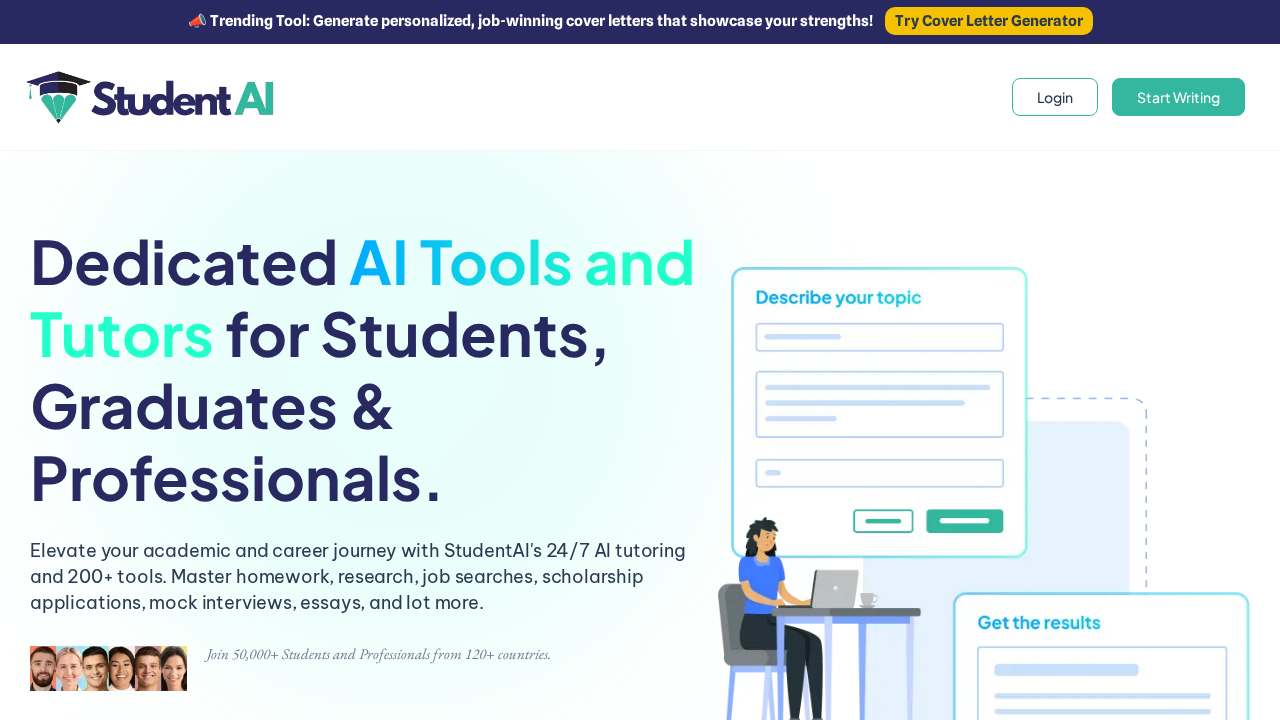 StudentAI.app screenshot