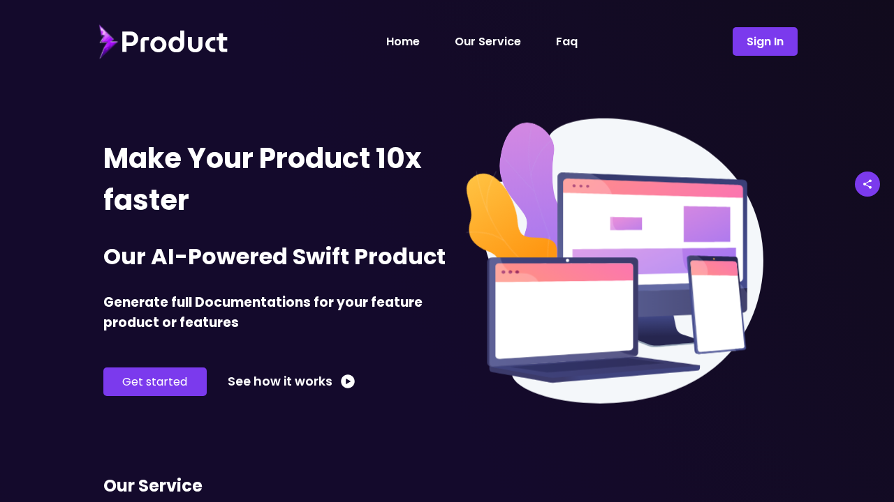 Swiftproduct.io screenshot