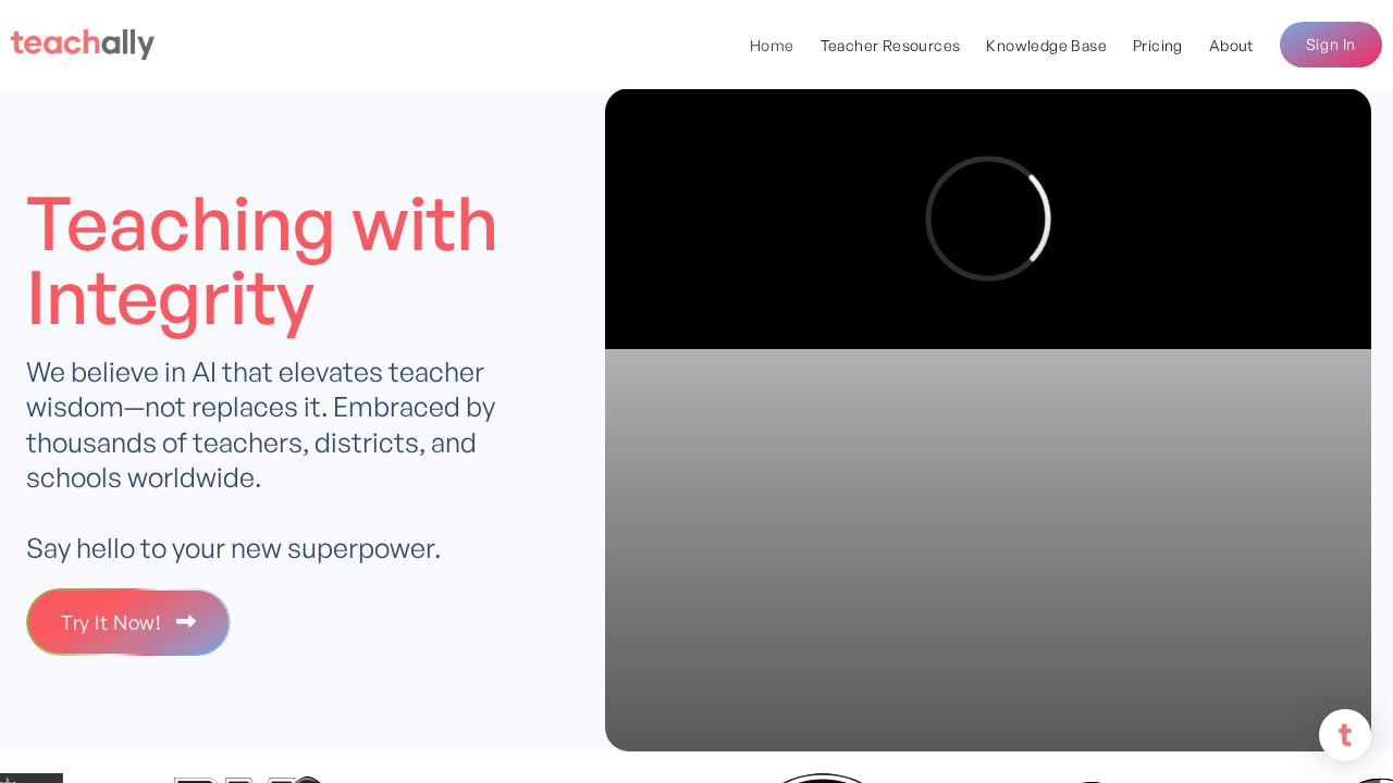 Teachally screenshot