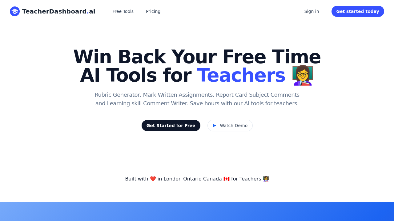 TeacherDashboard.ai screenshot