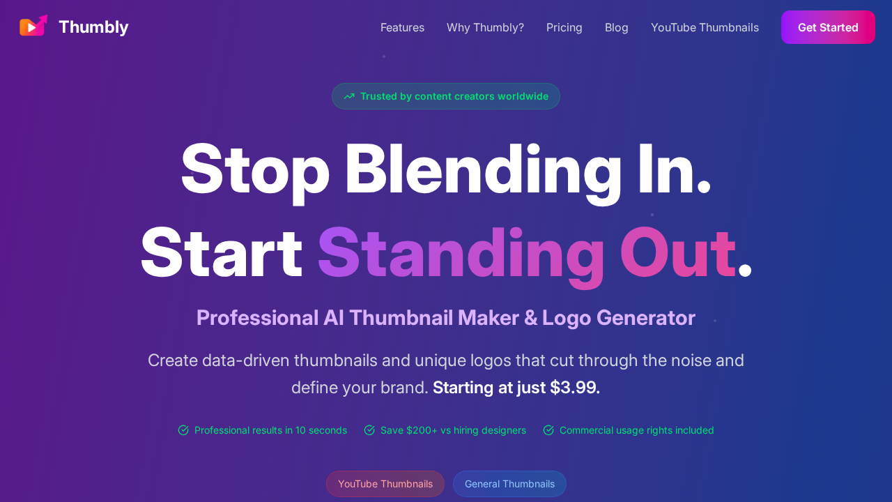 Thumbly.ai screenshot