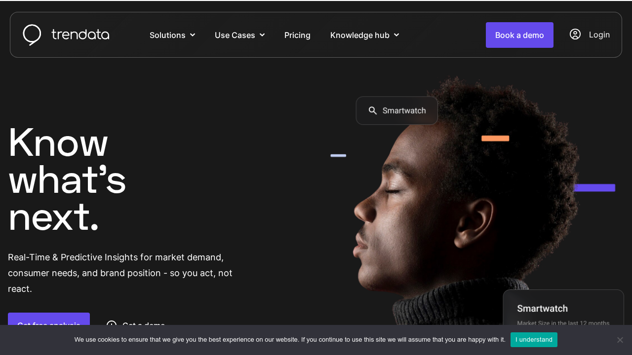 Trendata.io screenshot