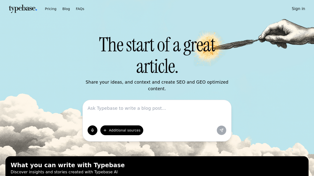Typebase.ai screenshot