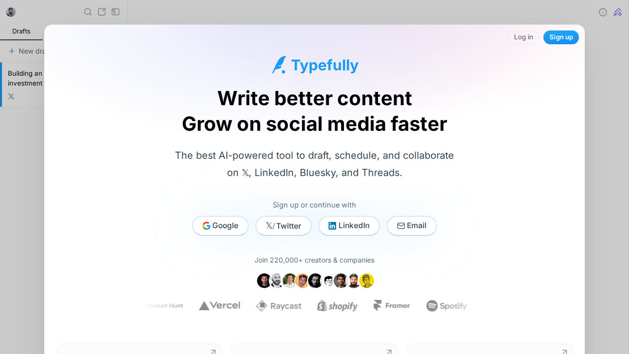 Typefully screenshot