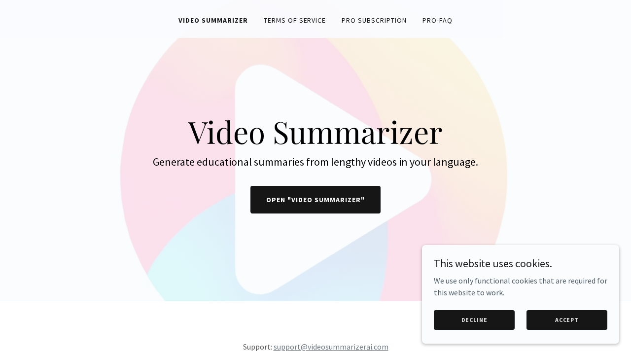 Video Summarizer AI screenshot