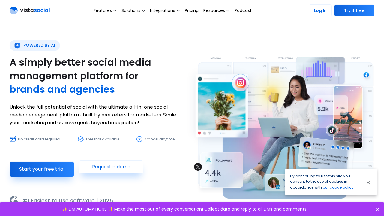 Vista Social screenshot