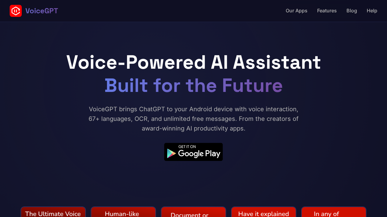VoiceGPT screenshot