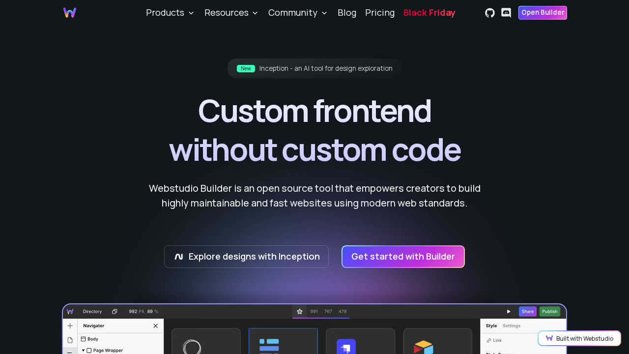 Webstudio screenshot