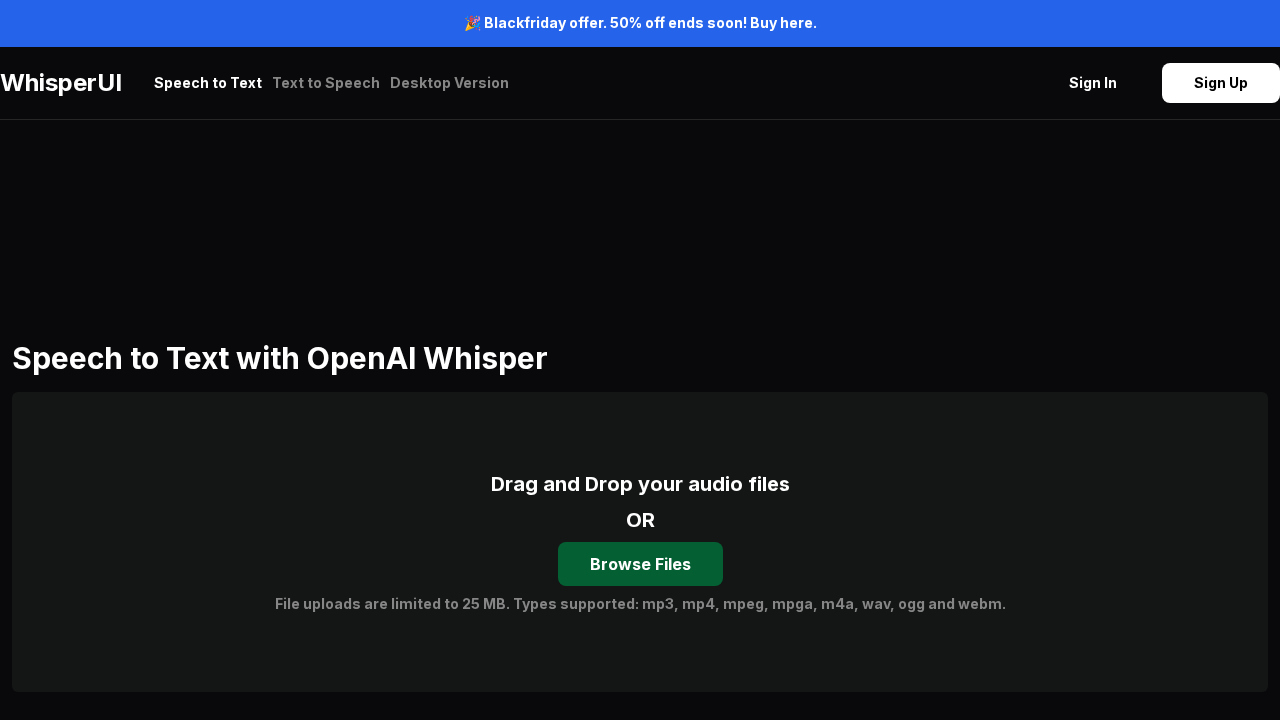 WhisperUI screenshot