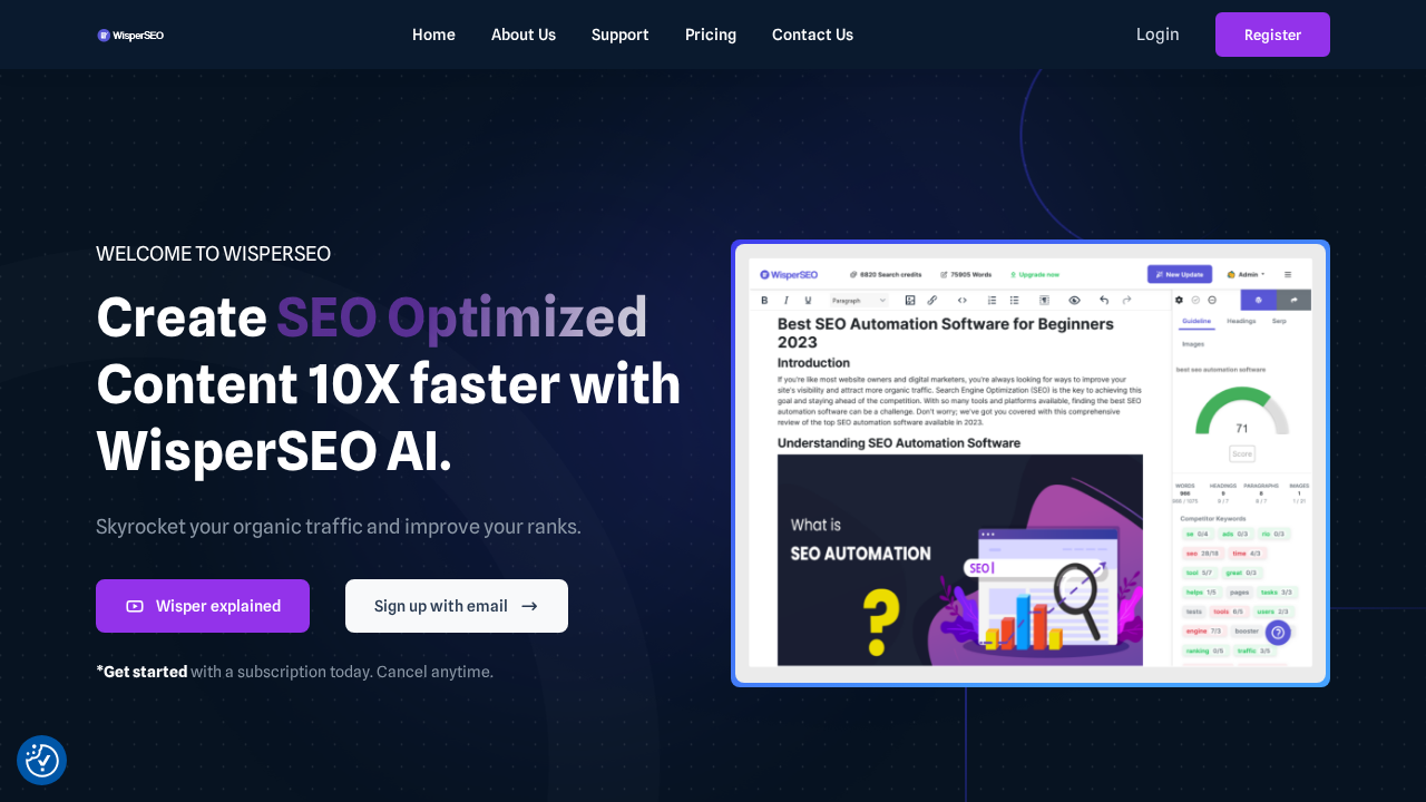 WisperSEO screenshot