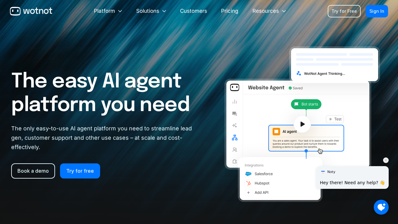 WotNot.io screenshot
