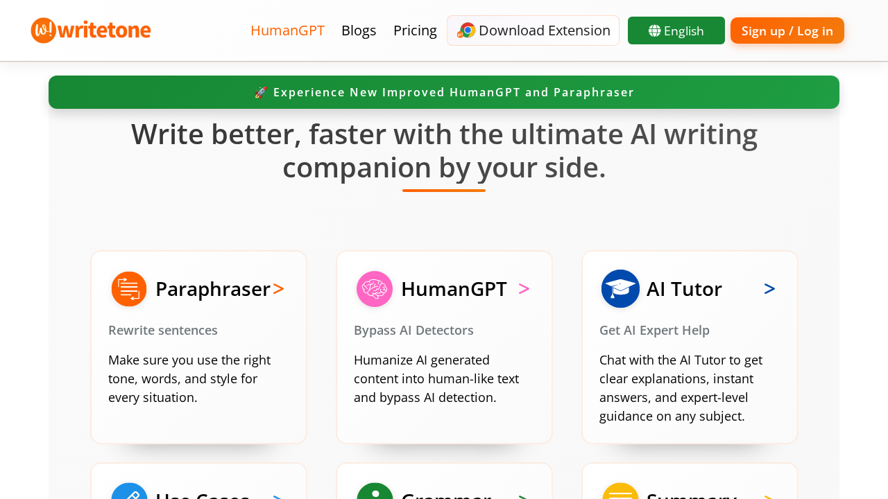 Writetone screenshot