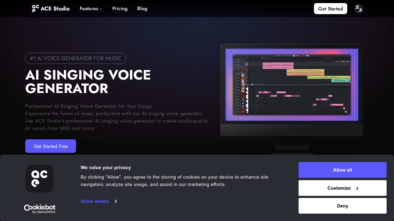 ACE Studio screenshot