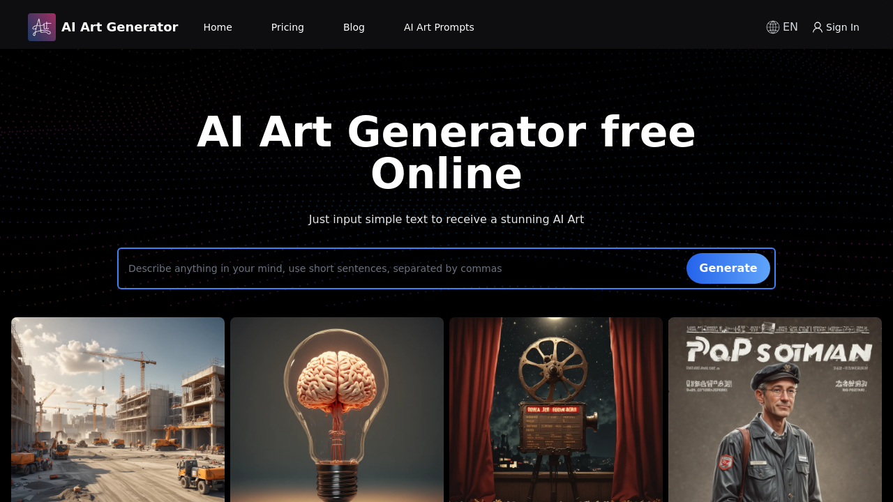 aiartgenerator.cc screenshot