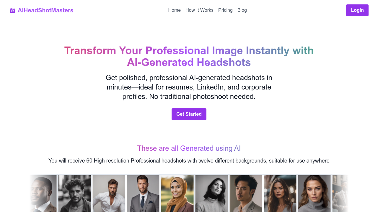 AIHeadshotMasters screenshot