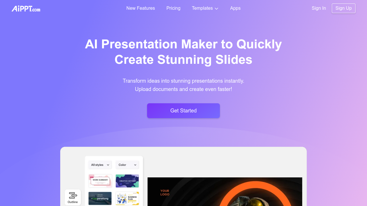 AiPPT.com screenshot