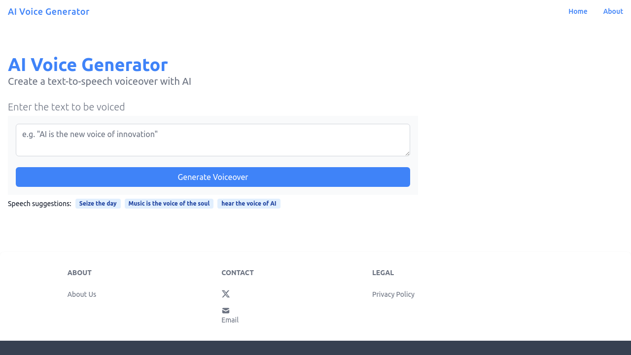 AI Voice Generator screenshot