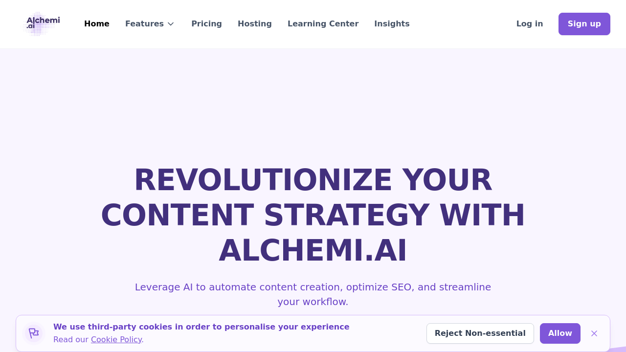 Alchemi.ai screenshot