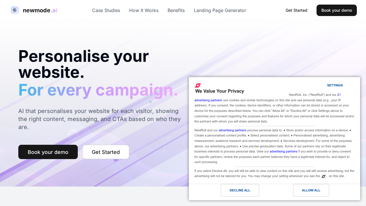 algomo.com screenshot