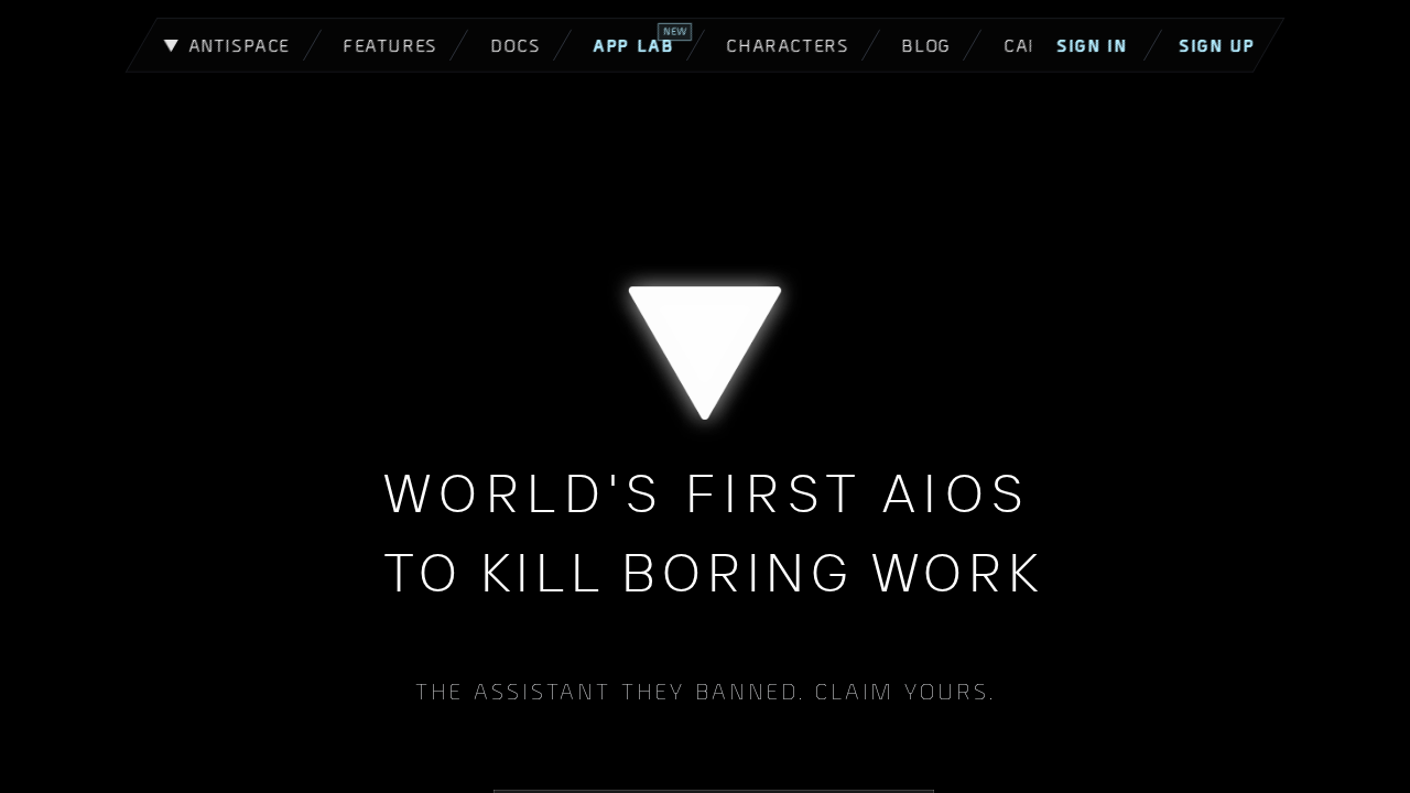 Antispace screenshot