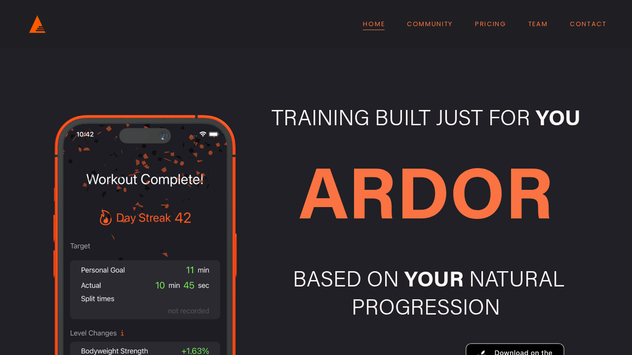 Ardor.fitness screenshot