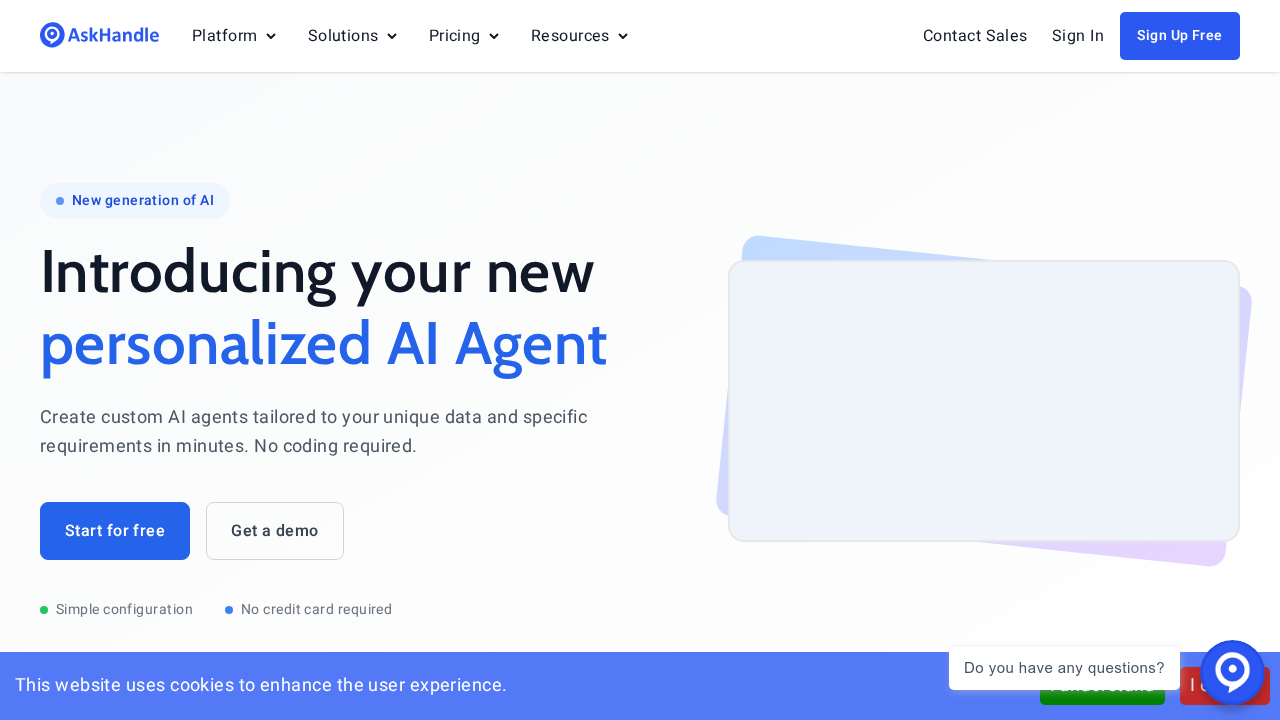 AskHandle screenshot