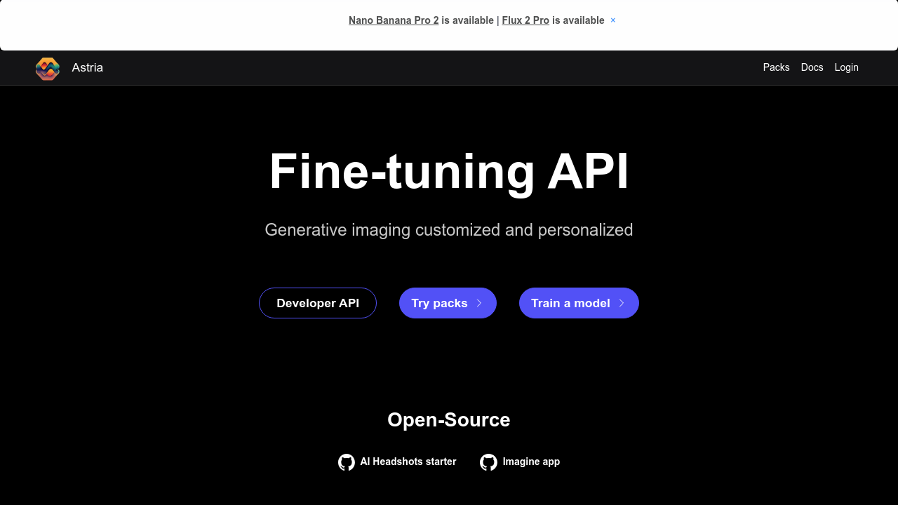 Astria.ai screenshot