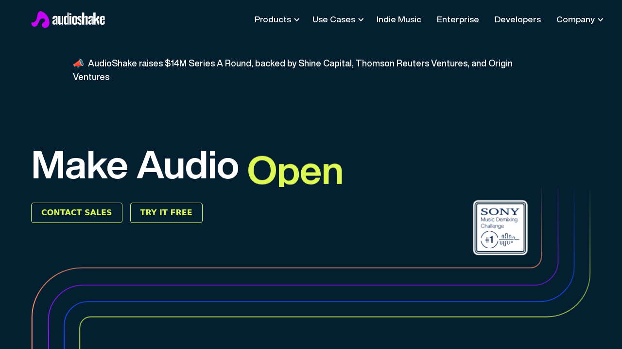 AudioShake screenshot
