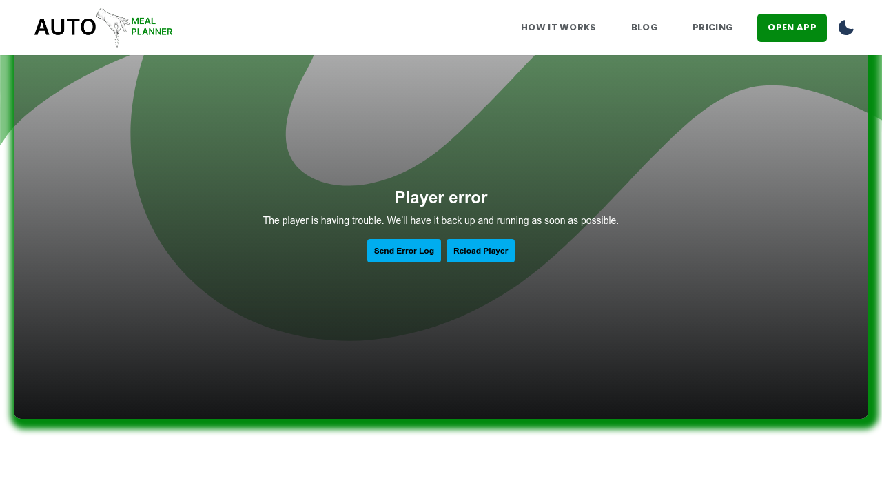 AutoMealPlanner screenshot