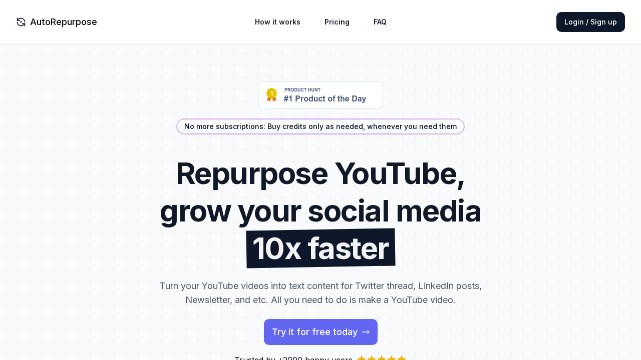 AutoRepurpose.io screenshot