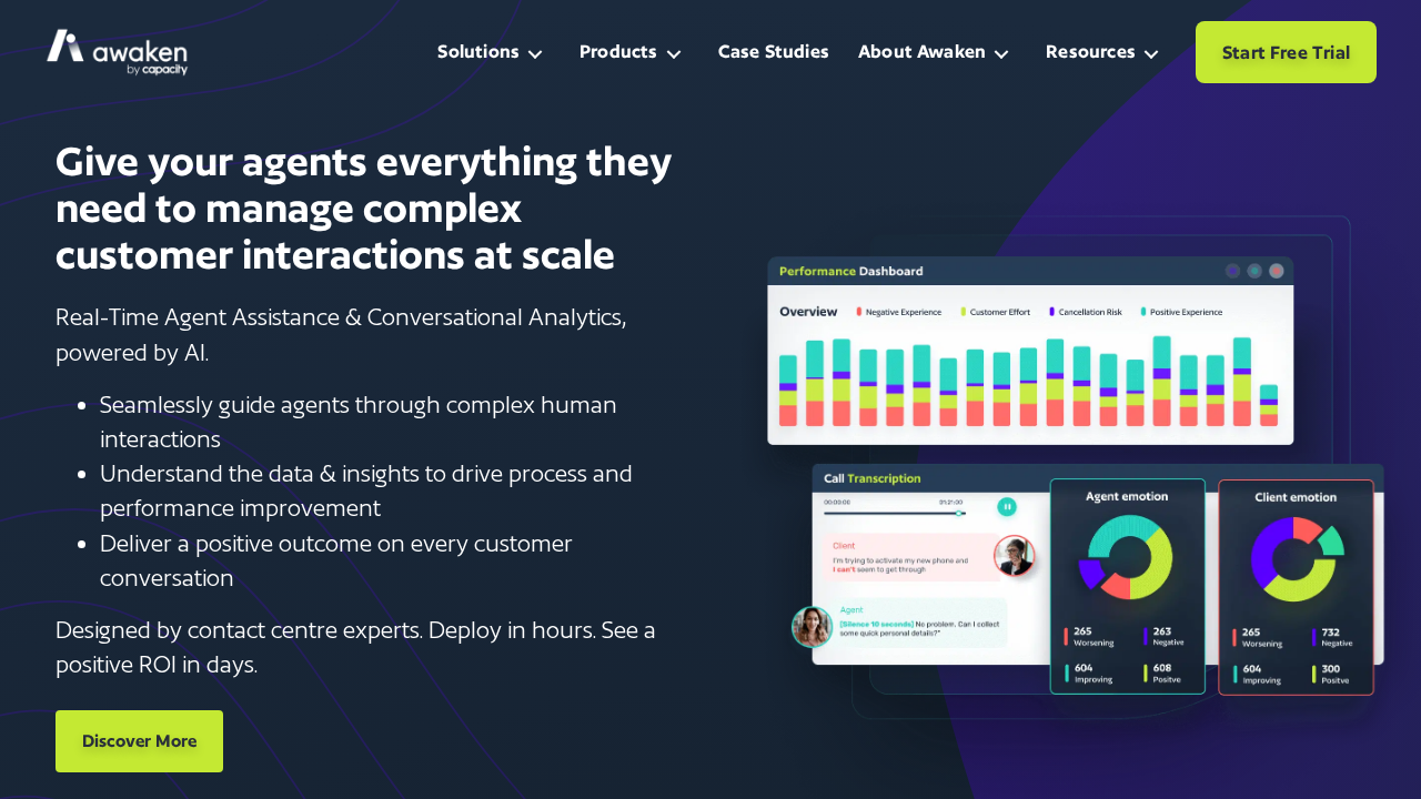 Awaken.io screenshot