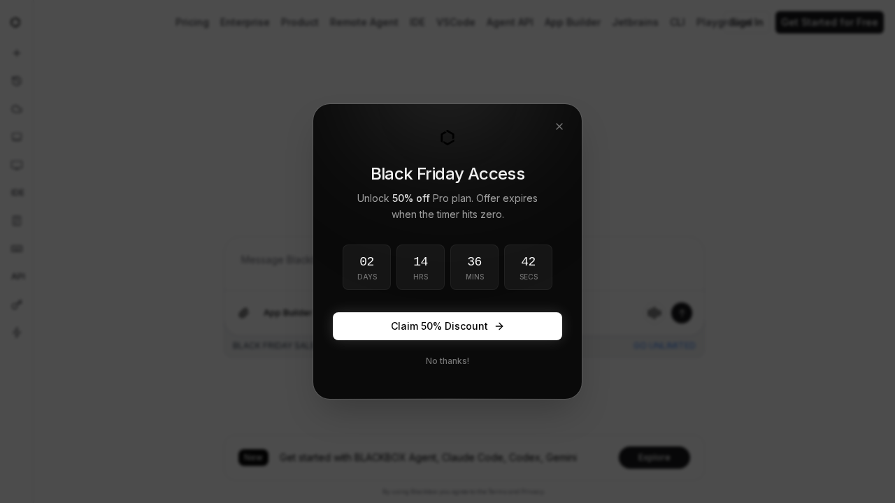 Blackbox.ai screenshot