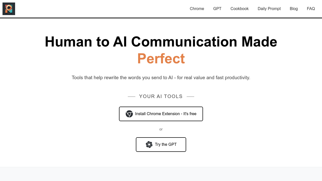 PromptPerfect screenshot