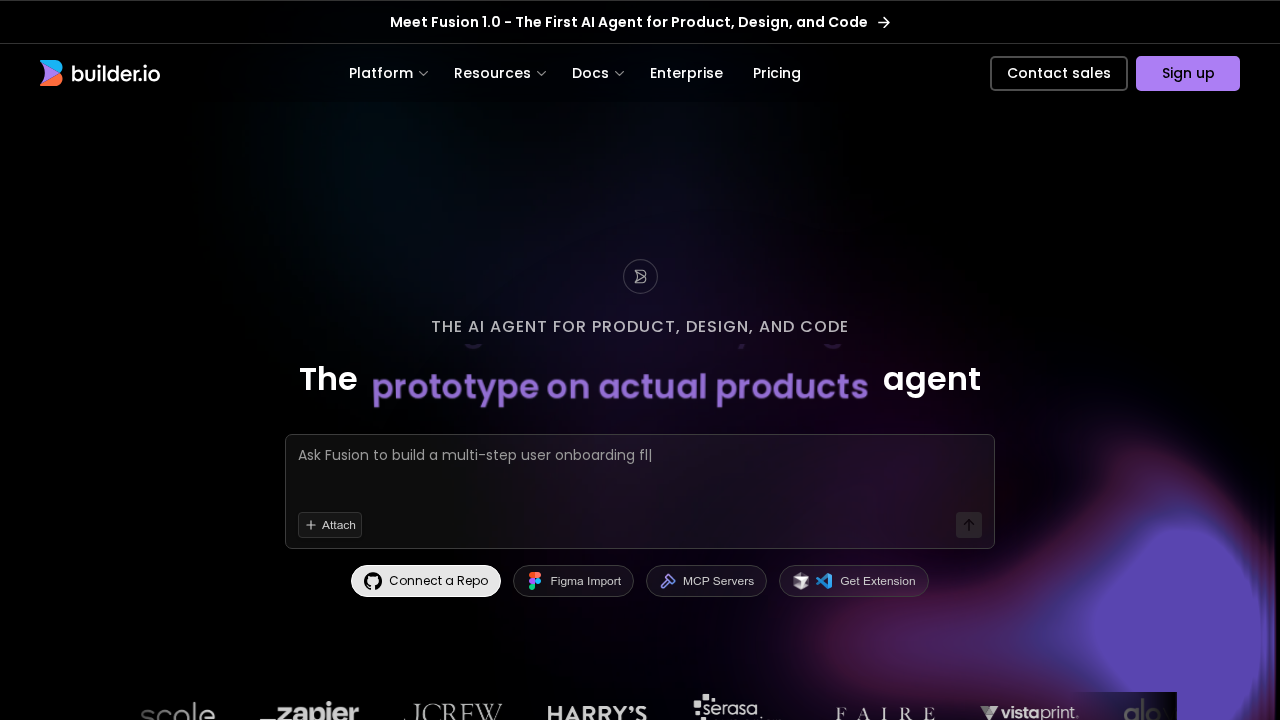 Builder.io screenshot