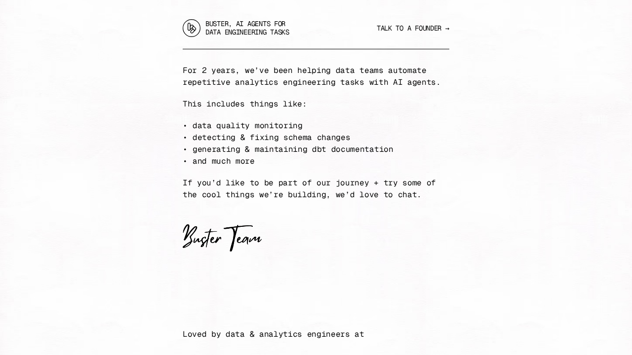 Buster.so screenshot